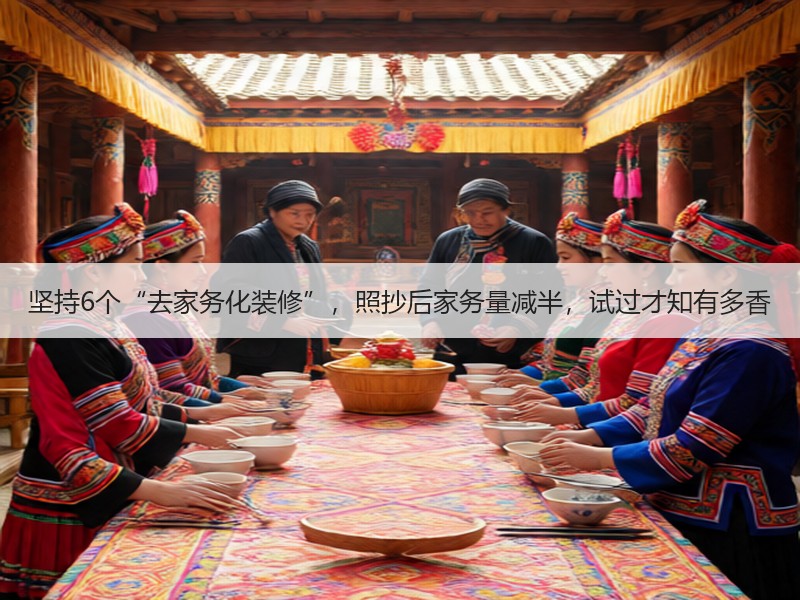 坚持6个“去家务化装修”，照抄后家务量减