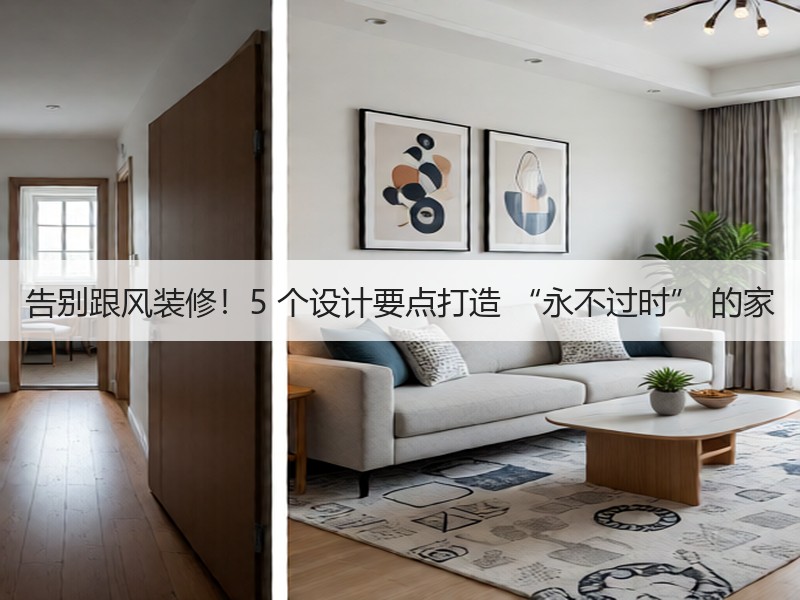 告别跟风装修！5 个设计要点打造 “永不