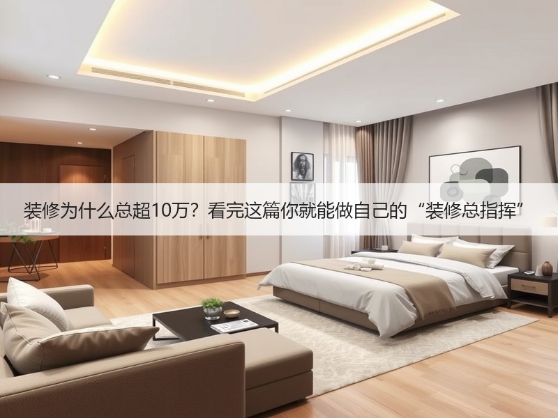 装修为什么总超10万？看完这篇你就能做自