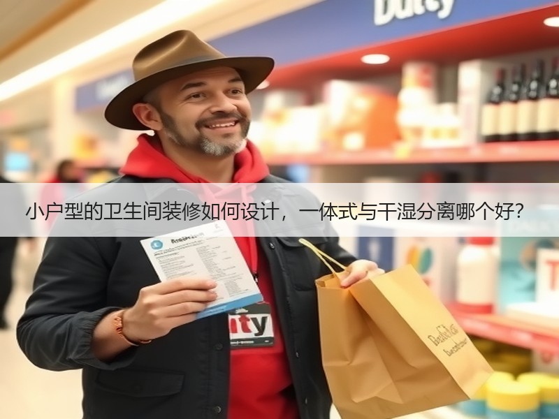 小户型的卫生间装修如何设计，一体式与干湿