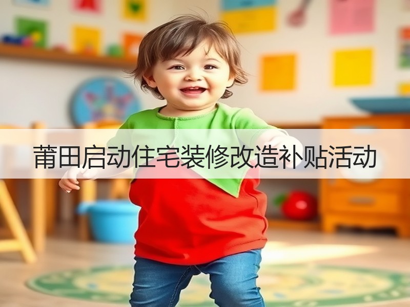 莆田启动住宅装修改造补贴活动