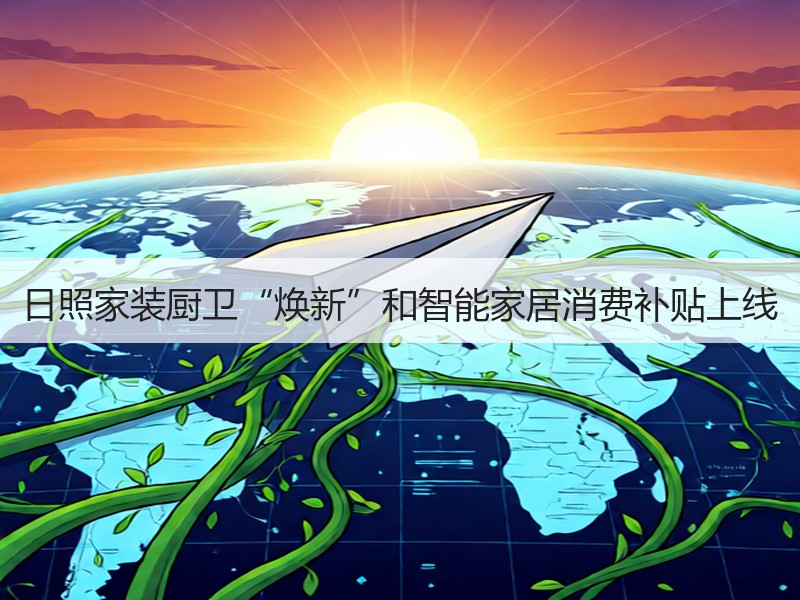 日照家装厨卫“焕新”和智能家居消费补贴上