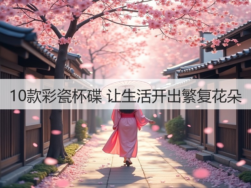 10款彩瓷杯碟 让生活开出繁复花朵
