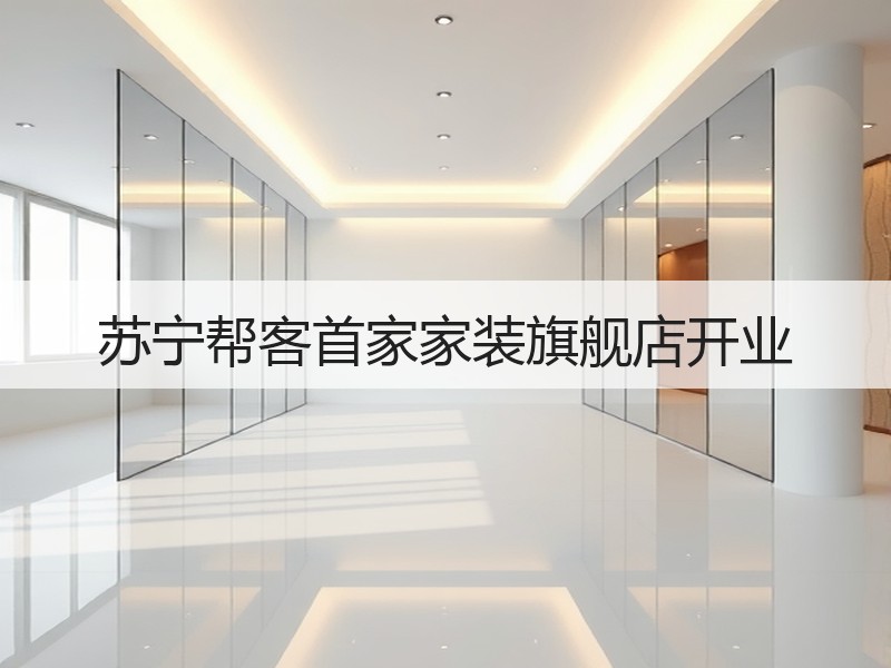 苏宁帮客首家家装旗舰店开业